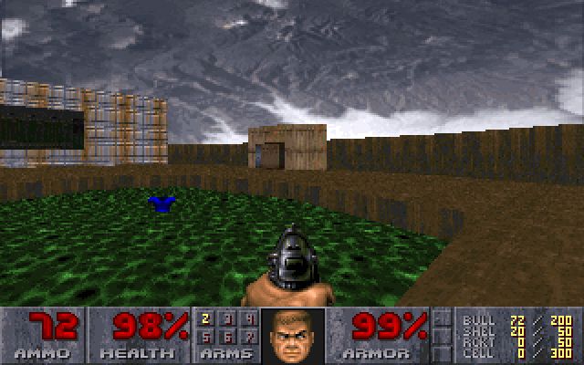 the full resolution photo of the doom in space photo, screenshot from doom with the skybox a photo of earth from space