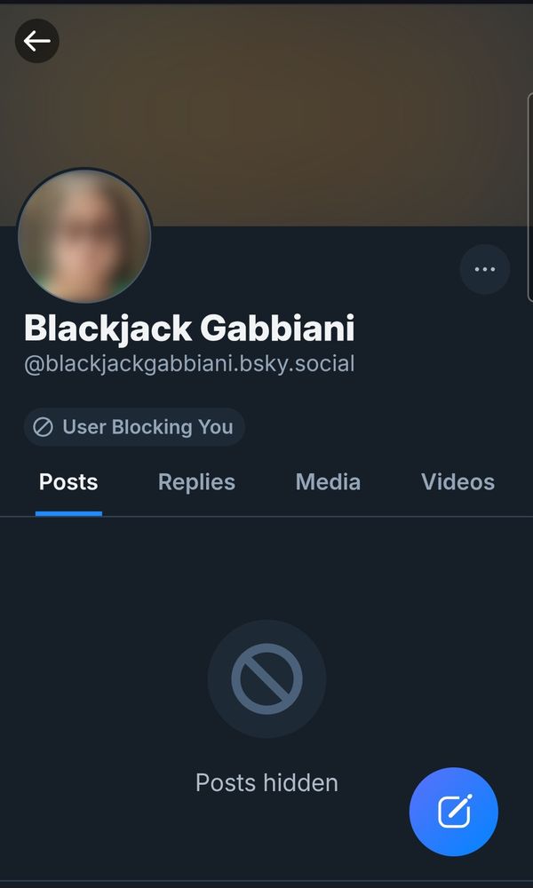 Blackjack Gabbiani
@blackjackgabbiani.bsky.social

User Blocking You

Posts hidden

