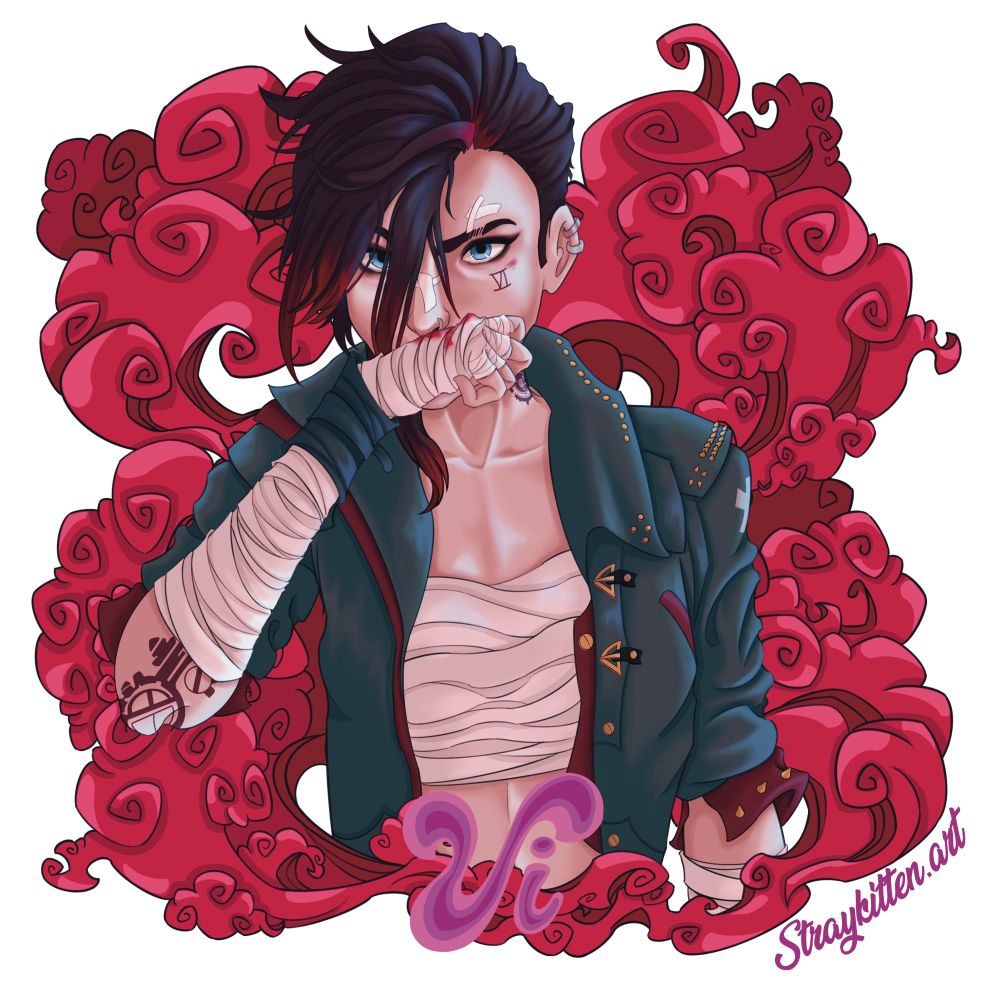 Vi from arcane season two white background 