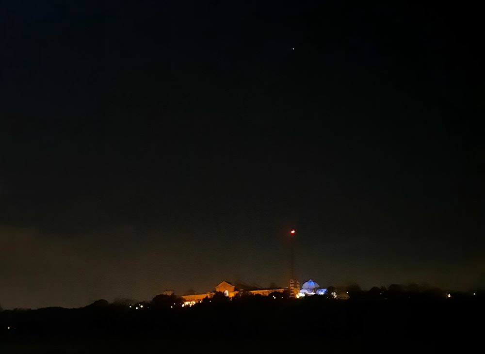 Alexandra Palace by night