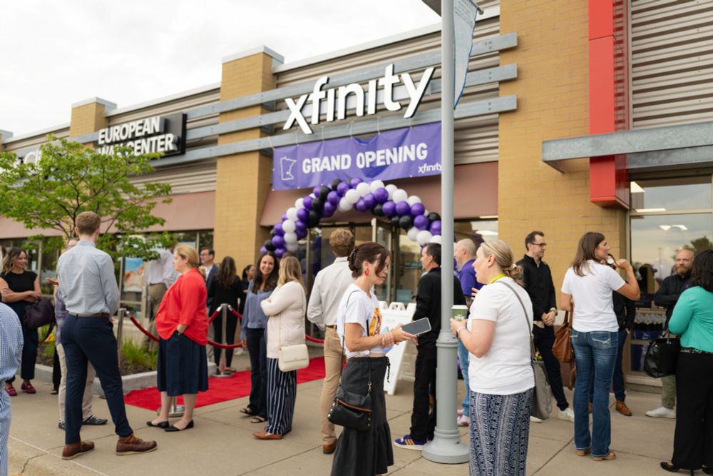 Friends gather at the exciting new opening of another Xfinity location!