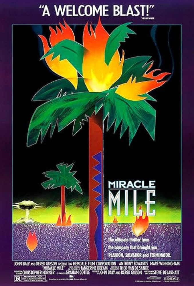 Movie poster for the film Miracle Mile.