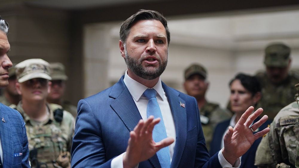 JD Vance was confronted by angry hecklers at Union Statio...