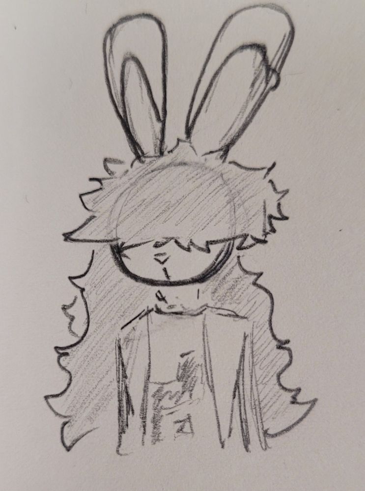 OC of mine brownie without a beanie with messy ass hair