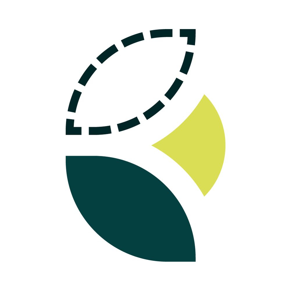 Logo d'Enviropea, représente des feuilles en demi cercle