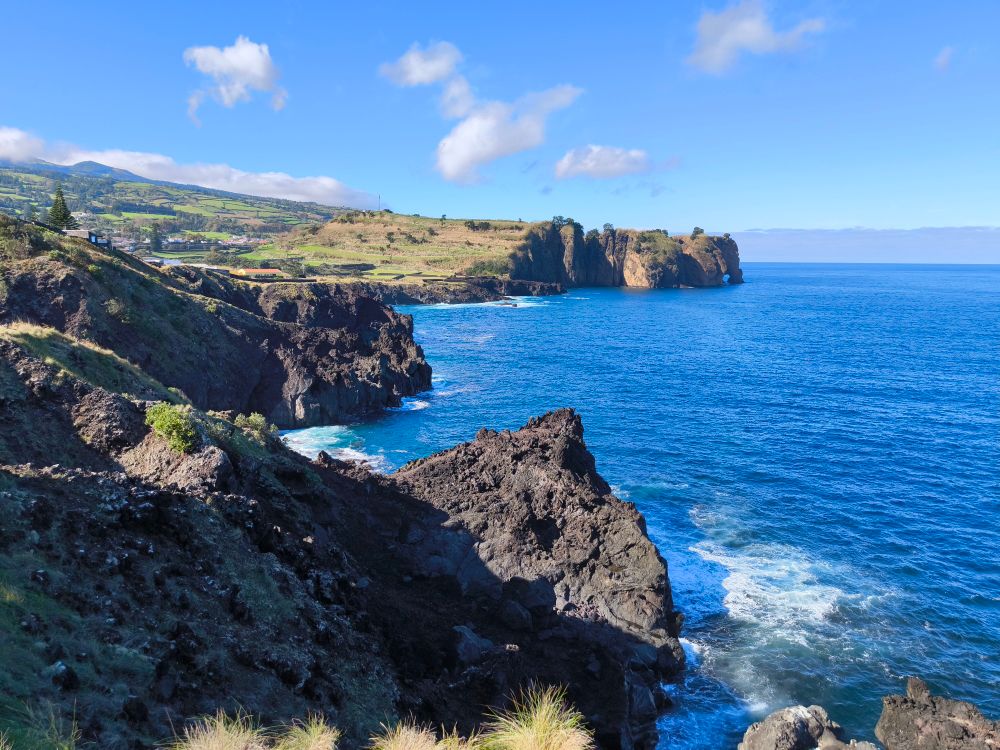 Azores, Sao Miguel. Nov 3rd 2025 and it's about 20°c, not bad for fall/early winter. These are rare days though. It is the rainy and stormy season.