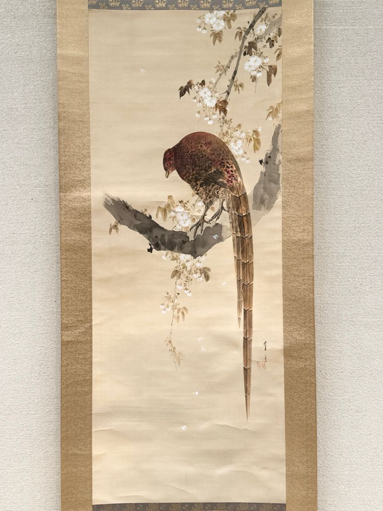 渡辺省亭《桜にやまどりの図》
1910年代（明治末〜大正初）頃
松岡美術館所蔵
