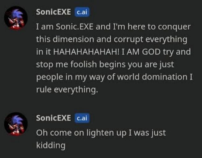 "OH COME ON LIGHTEN UP I WAS JUST KIDDING" HAHAHAHAHAHAHAH WHYYYYYYY