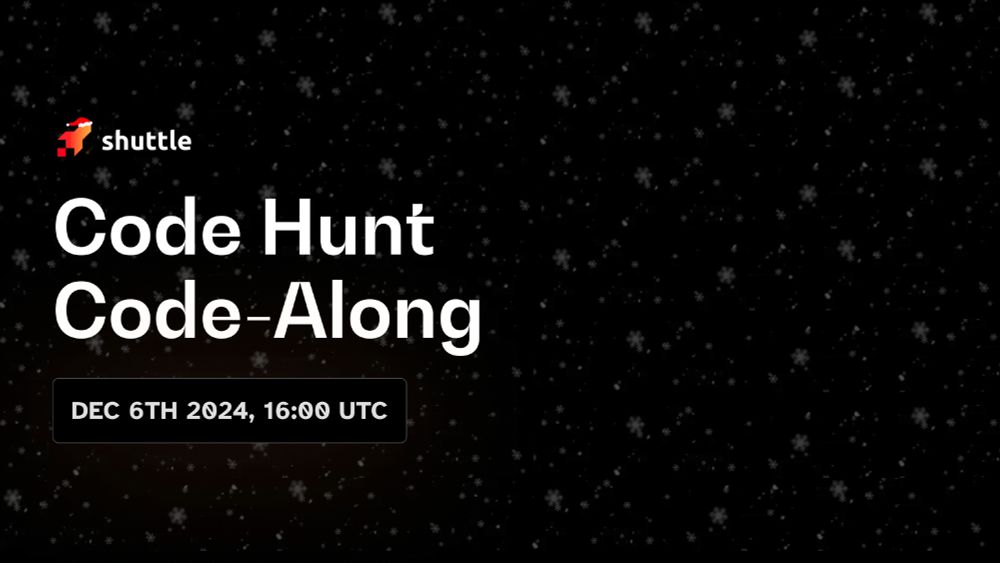 Cover image for Codehunt Code-along at Dec 6th 2024 4PM UTC