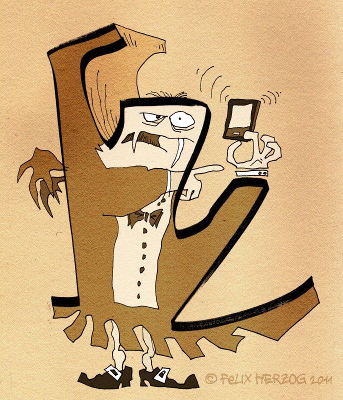 Illustration: Handyvampir(© Felix Herzog)