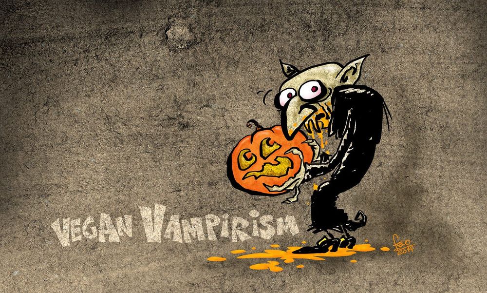 Illustration: Veganer Vampir(© Felix Herzog)