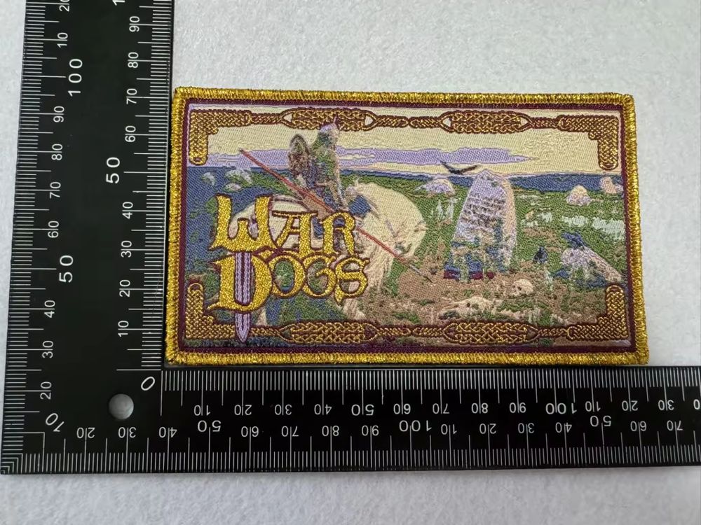 Manufacturer sample of War Dogs patch