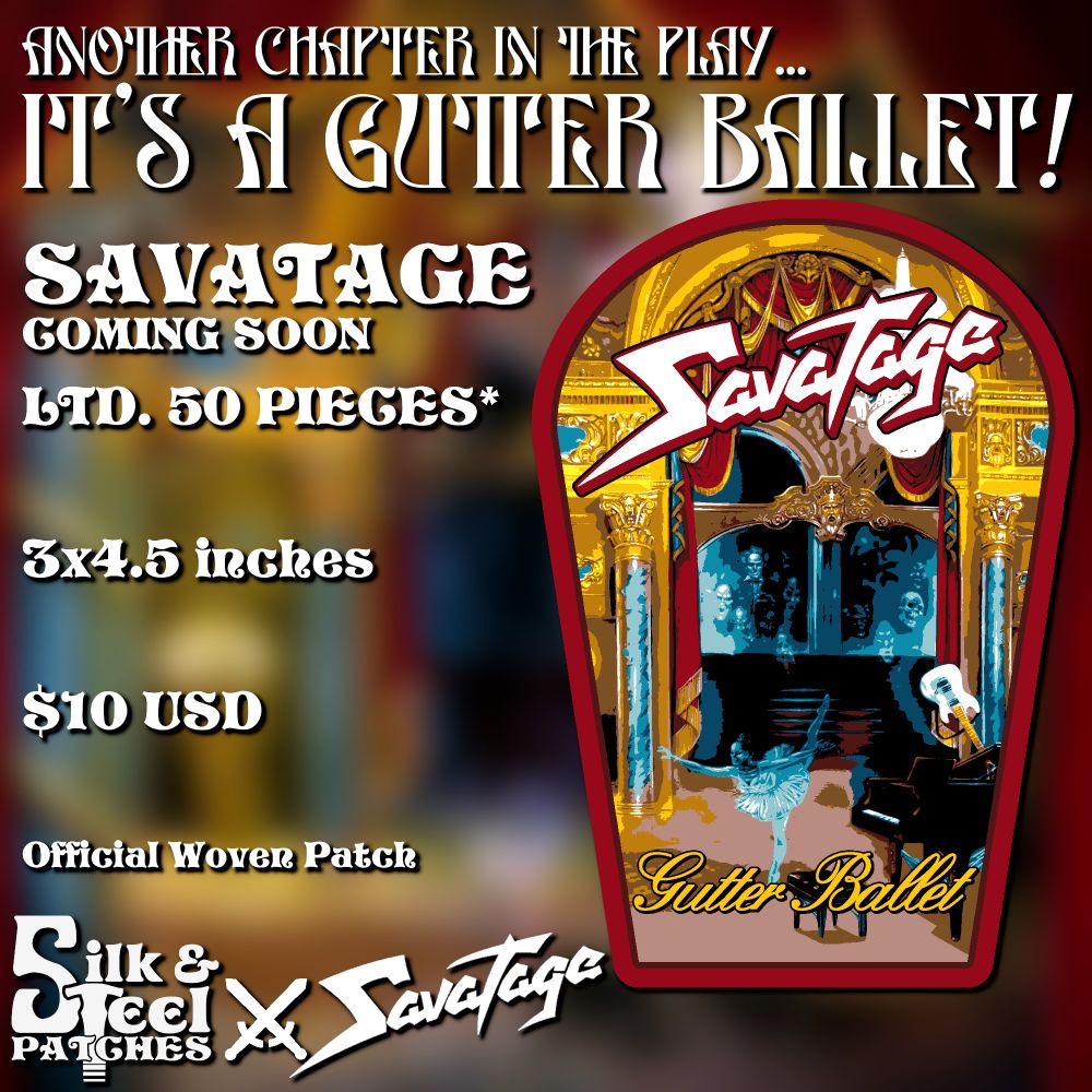 Flyer for Savatage official patches
Limited to 50 units
3 by 4.5 inches
$10 USD