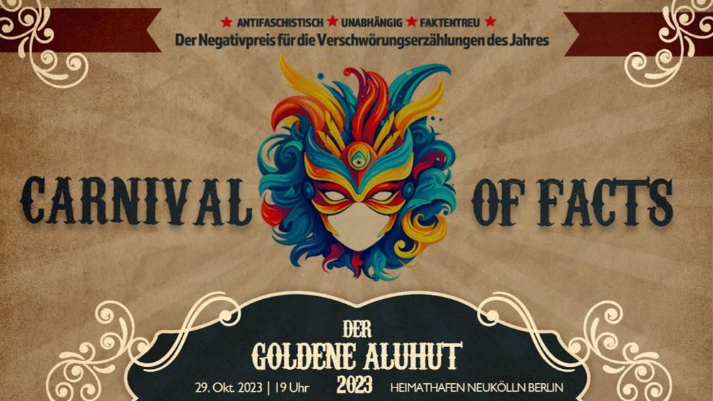 Der goldene Aluhut  2023 - Carnival of Facts (volle Länge)