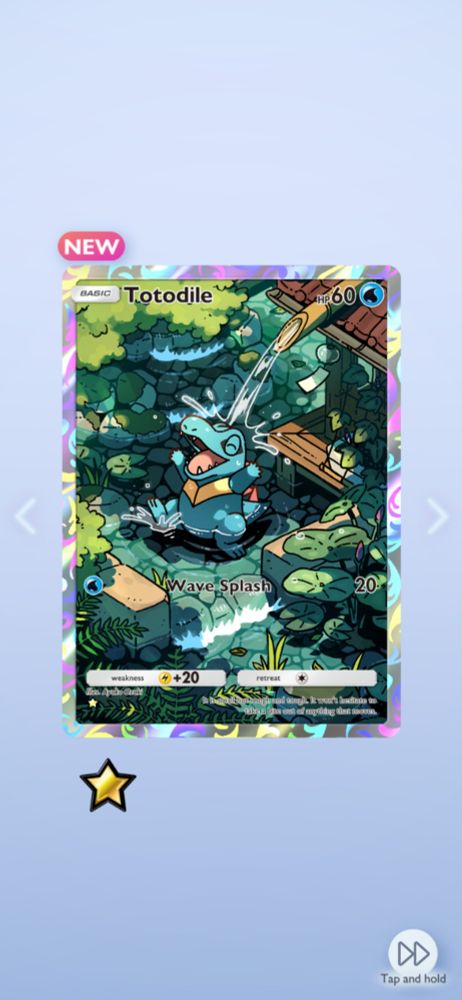The Totodile full art card