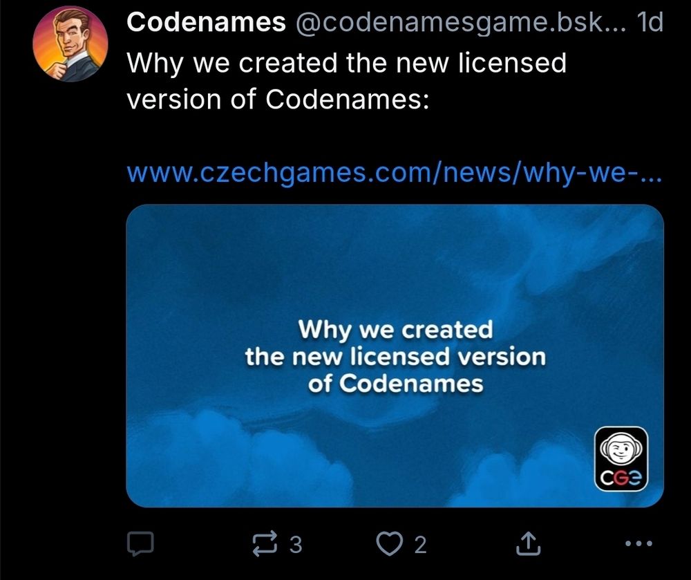 Screenshot of Codenames post about making a Harry Potter game