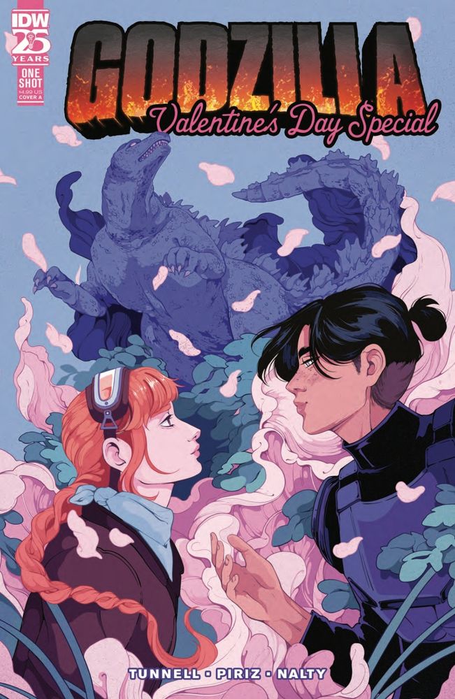 The cover to the Godzilla Valentine’s Day Special by Dani Pendergast 