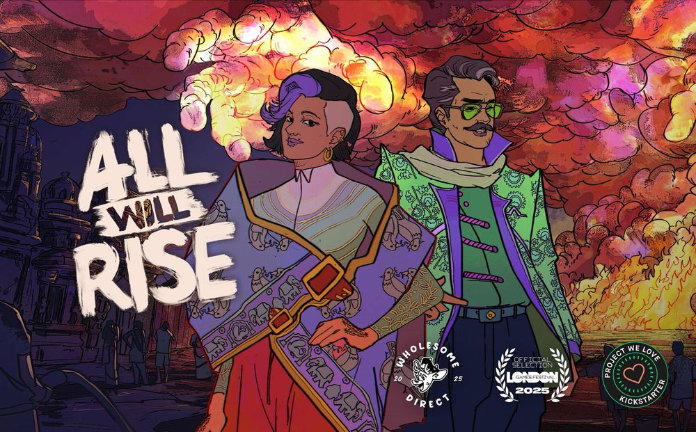 All Will Rise key art. 