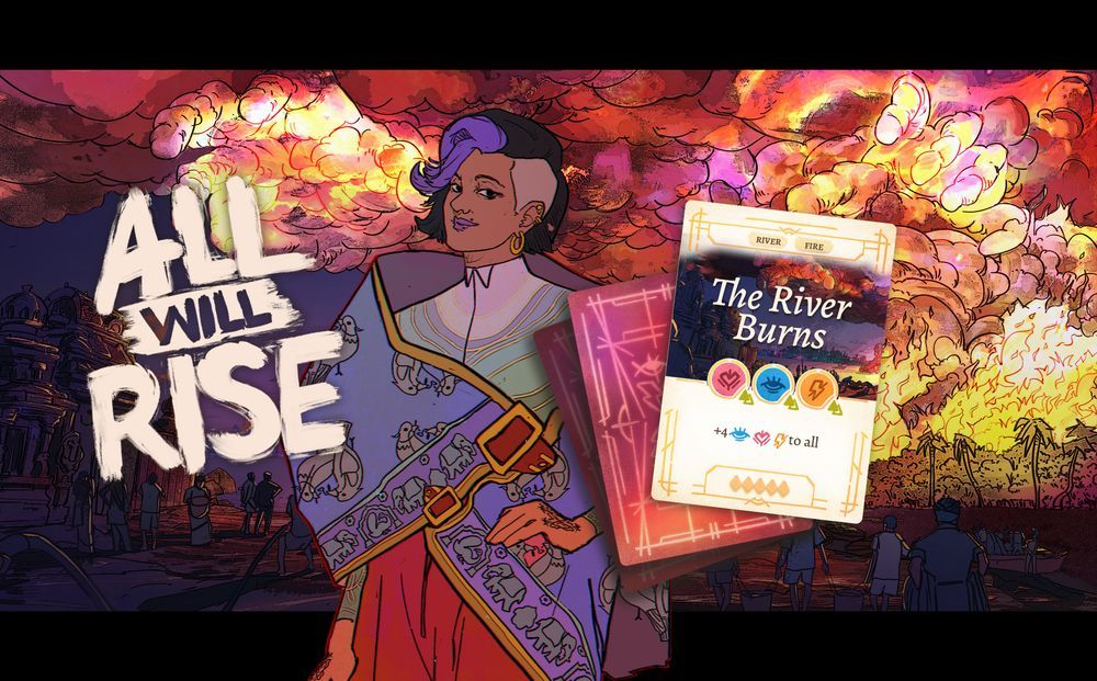 All Will Rise keyart. 
