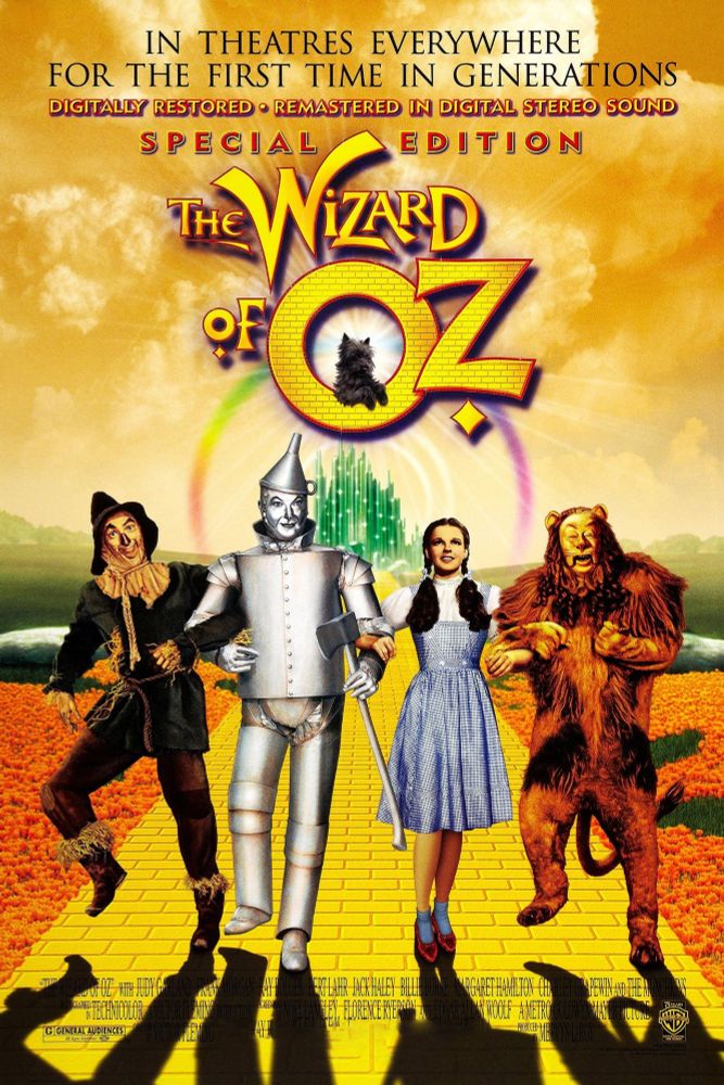 The poster for The Wizard of Oz (1939)