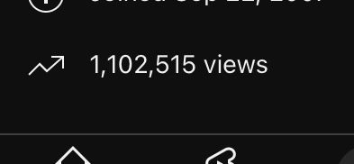 A screenshot of YouTube showing that our YouTube channel at Vancouver by Night is at 1,102,515 views. 