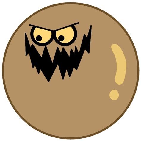 Dirty Bubble from Spongebob. A bubble that is dirty with a cartoonish evil grin