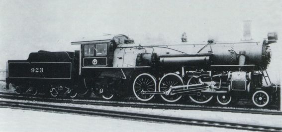 A 1921 Pashishi 4-6-2 steam locomotive, built in Japan for the Korean Government Railway (Sentetsu). The locomotive, numbered 923, represents Japan’s shift to domestic railway engineering and its expansion of rail networks throughout its colonies, including Korea and Manchuria, as part of its broader imperial ambitions in the early 20th century. World History Commons, [accessed March 1, 2025]