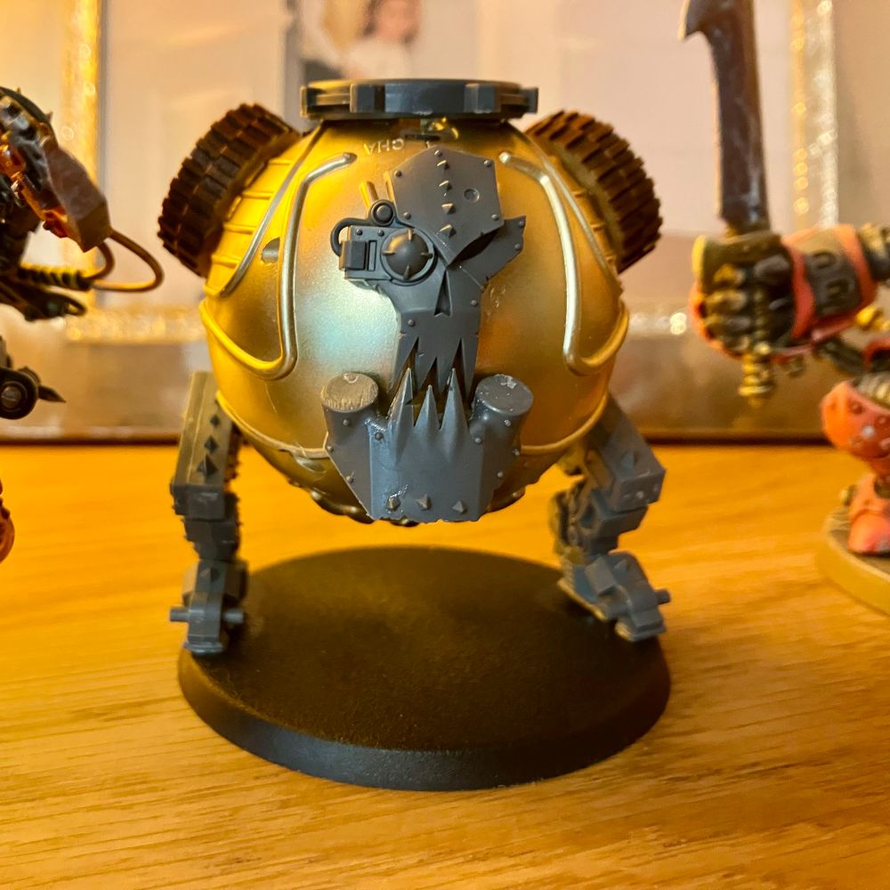 A rather rotund Deff Dredd starting to shape up.