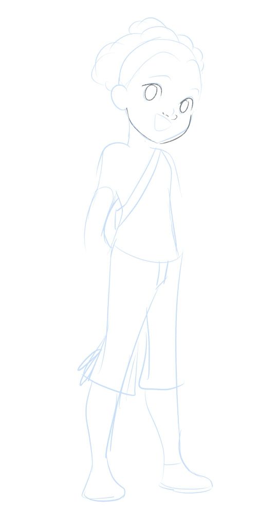 A young black pokemon trainer boy possibly to native to the island of the hypothetical game, unfinished sketch because I always leave the boys for last