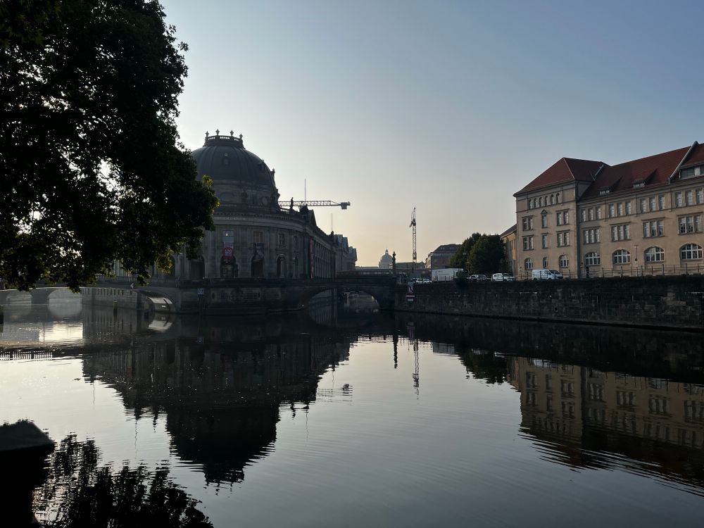 The museum island (Bode Museum) River Spree on a clear day in September 2025