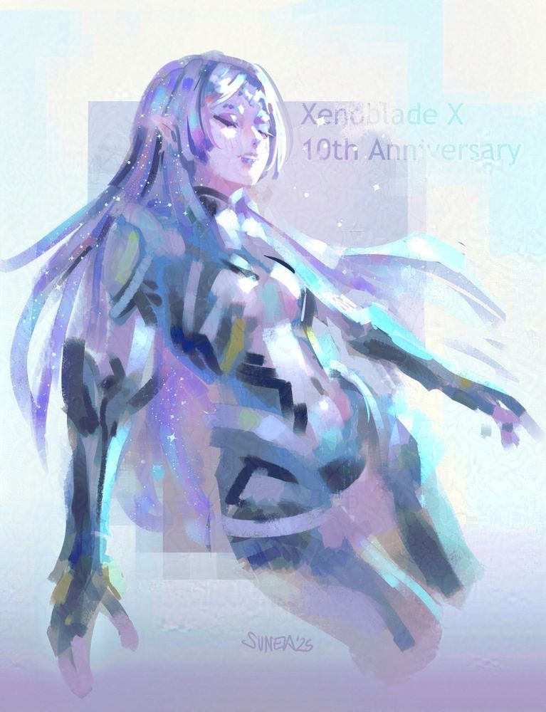 the alien woman with shiny hair