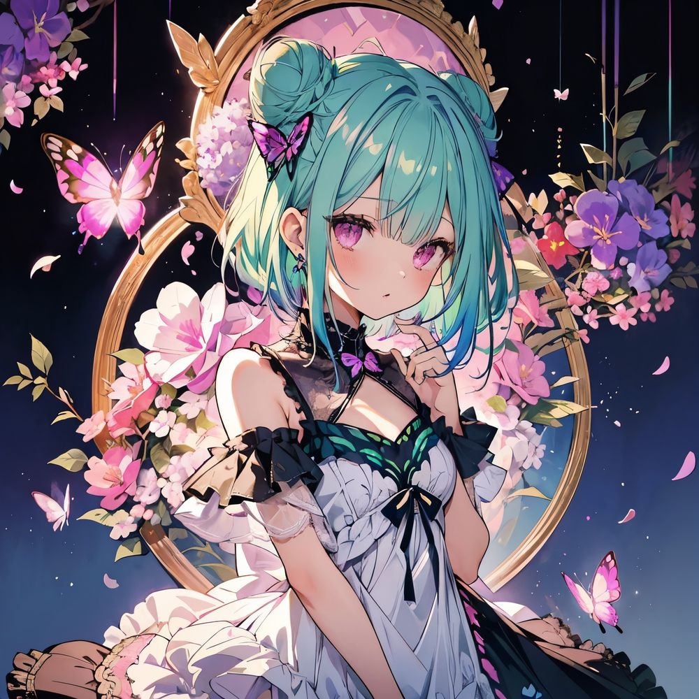 手描きイラストカラーインク【オリジナルPS少女】【電撃PS】B4