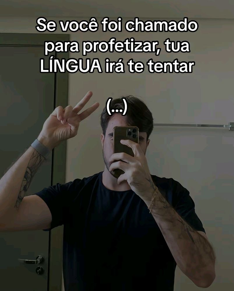 Frase: "Se você foi chamado para profetizar, tua LÍNGUA irá te tentar"