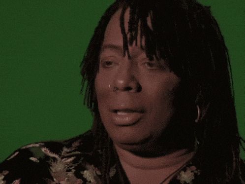 A gif of Rick James saying “Cocaine is a hell of a drug.”