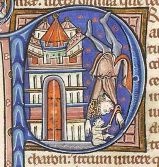 King Ahaziah’s fall in the Old Testament; England (Oxford?), c. 1265; Morgan Library & Museum, MS G.42, f. 108r.