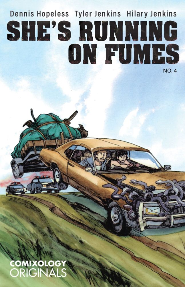 SHE’S RUNNING ON FUMES #4 by Dennis Hopeless, Tyler Jenkins  (Comixology originals) — ODPH Podcast