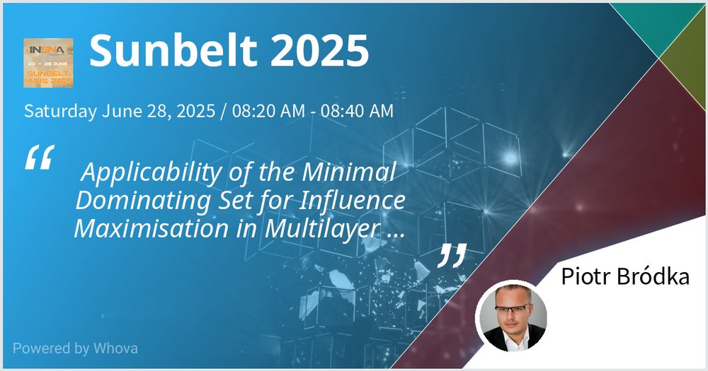 See you on Sat Jun 28, 8:20, Room 202 Applicability of the Minimal Dominating Set for Influence Maximisation in Multilayer Networks