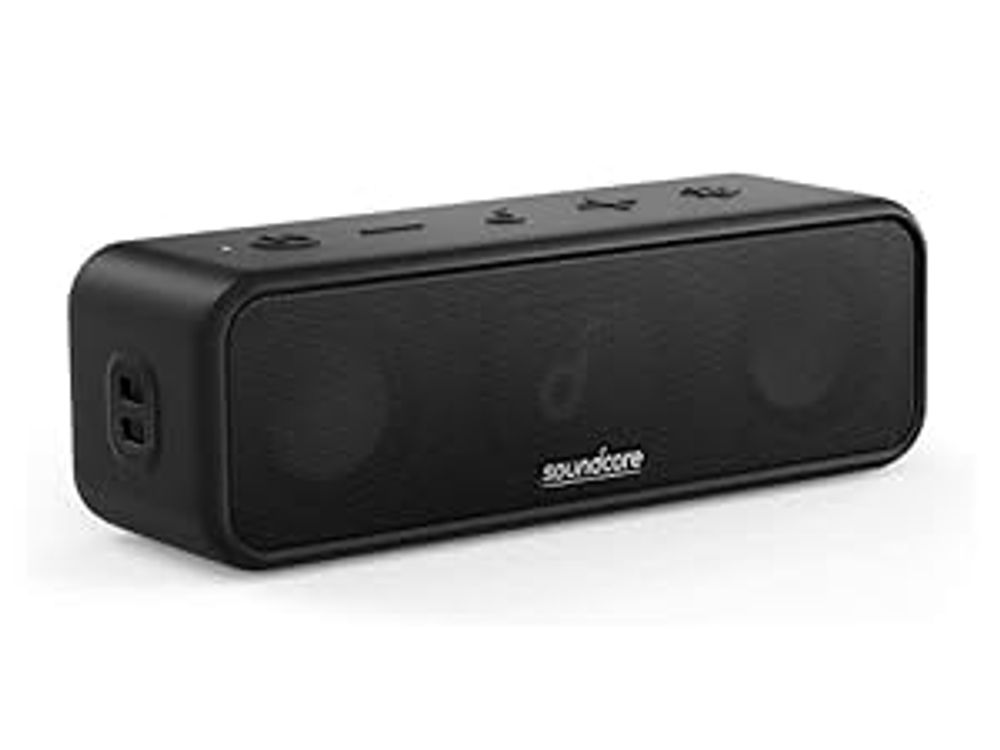 Anker Soundcore 3 Bluetooth スピーカー/ IPX7 防水/チタニウムドラ・・・