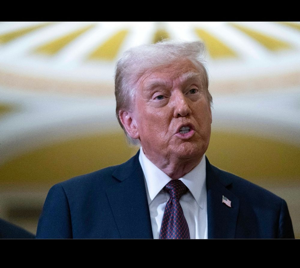 Trump in 2025 with no damaged ear after assassination attempt in 2024