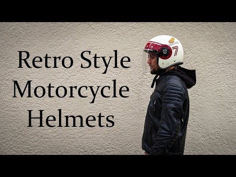 Modern Vintage Retro Style Motorcycle Helmets: SMK Seven Open Face