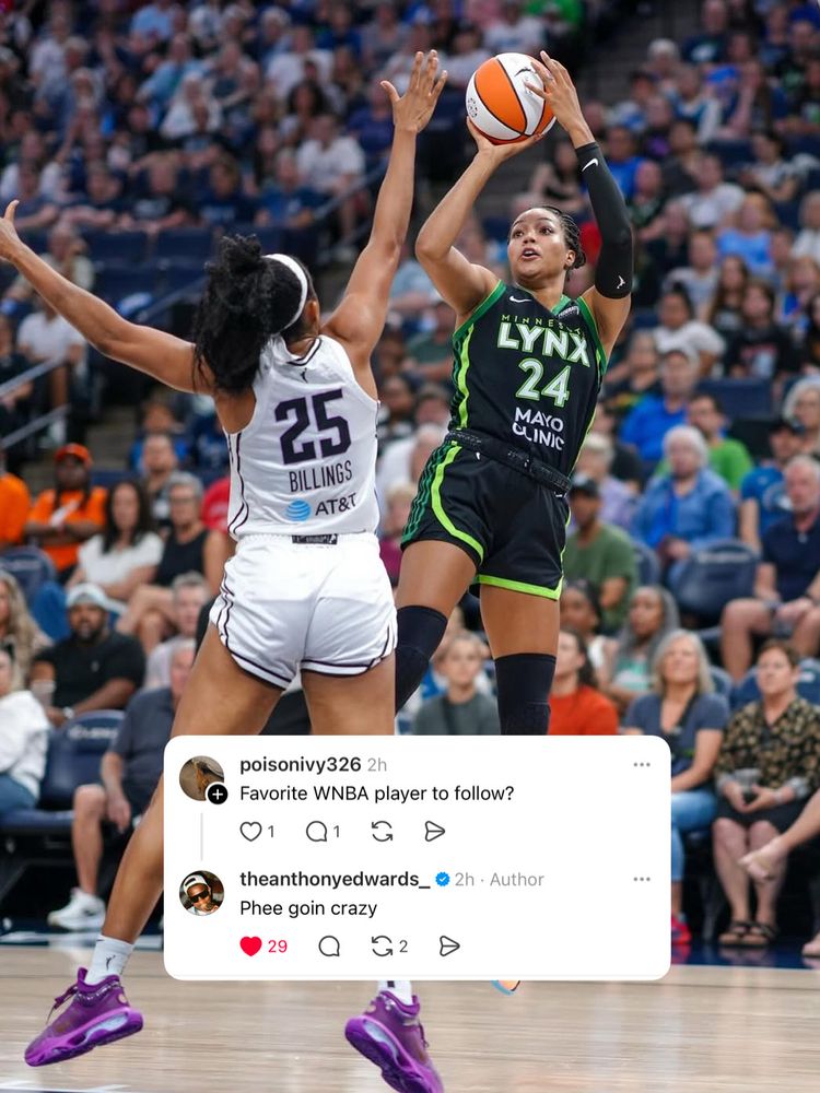 Anthony Edwards says he follows Napheesa Collier 