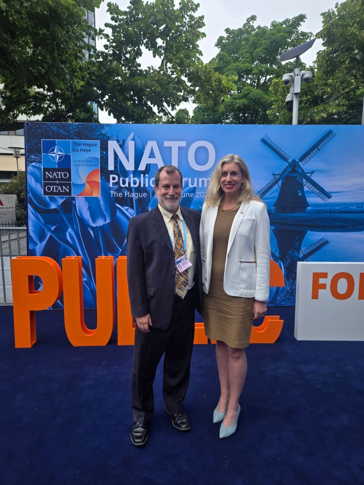 Me and Stef vH in front of NATO  background 