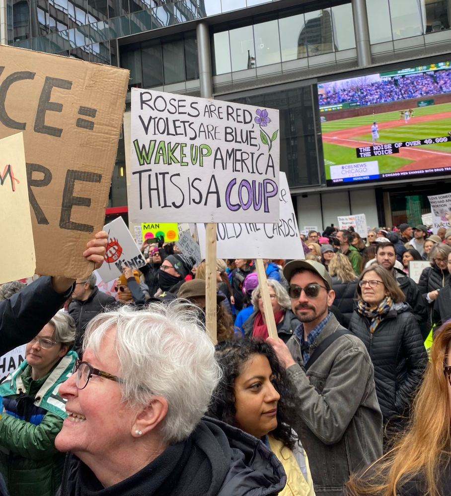 Roses are red, violets are blue, Wake up America, this is a coup.