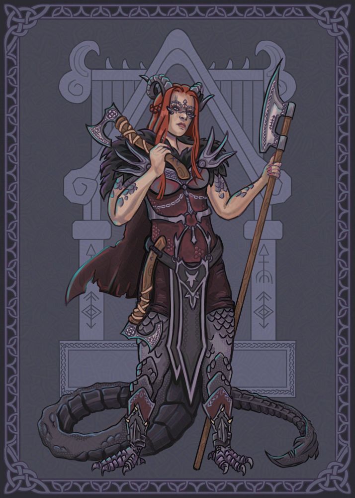 Female dragons barbarian 