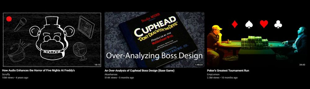 A screenshot of the end-of-video recommended section, which has been slimmed down to three videos.