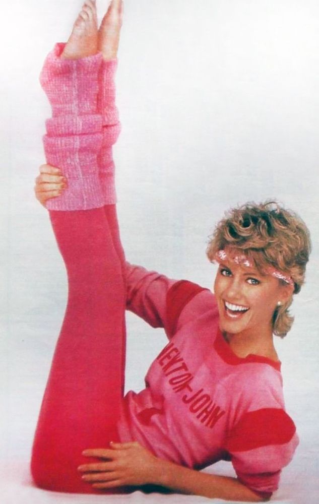 Olivia Newton-John getting physical.
