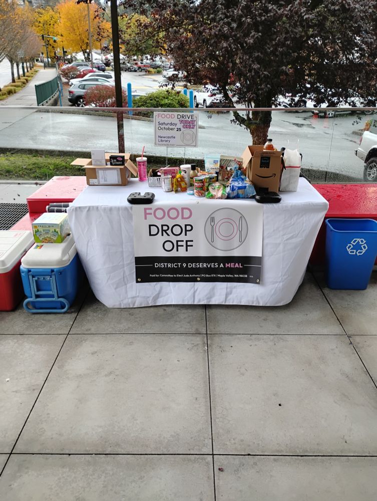 Food Drop Off point at the Newcastle Library 