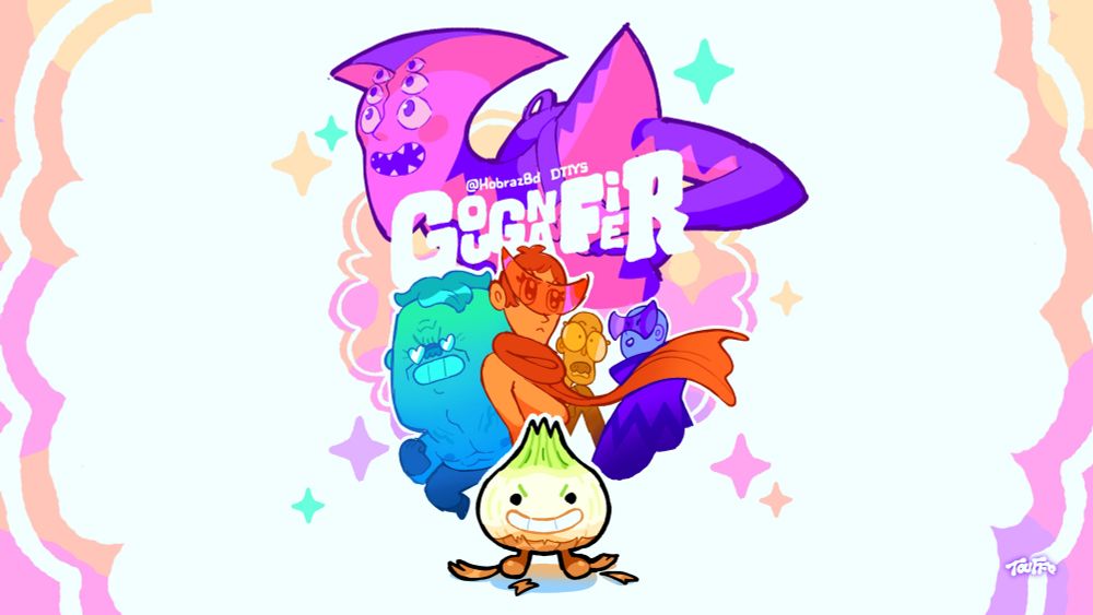 Fanart of the characters from Gabriel Bargiel comic "Gougnafier"