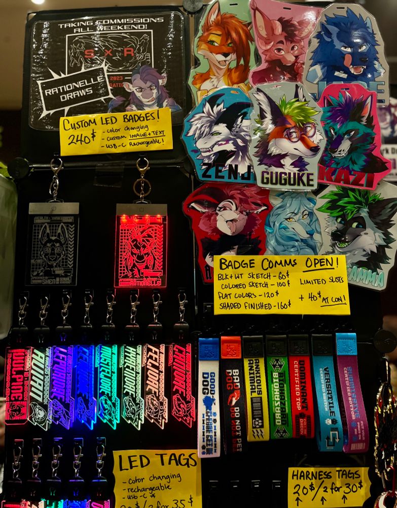 Custom badge commissions!