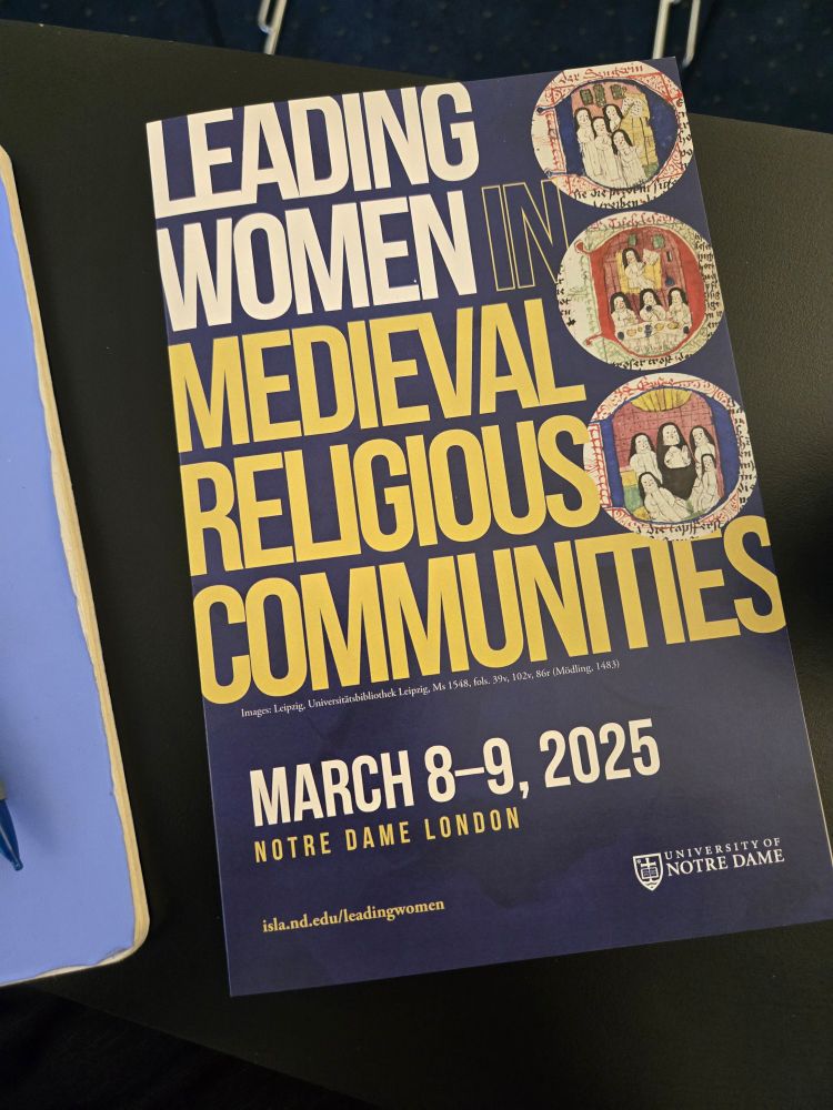 Cover of conference program for Leading Women in Medieval Religious Communities 